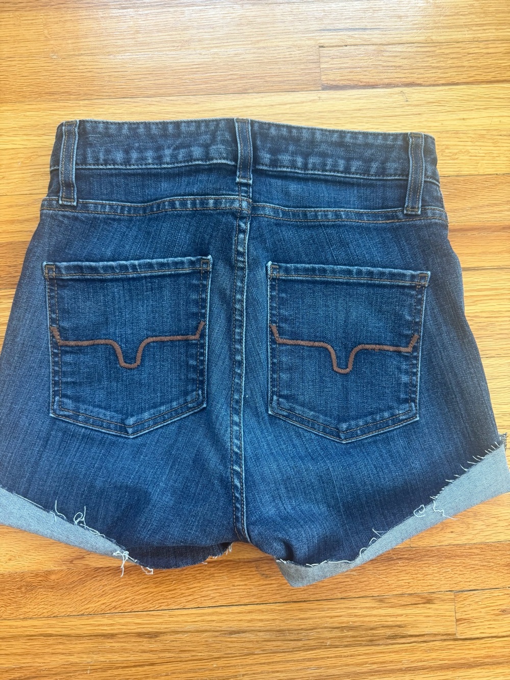 Kimes Olivia dark Denim Cutoff Shorts - Women's